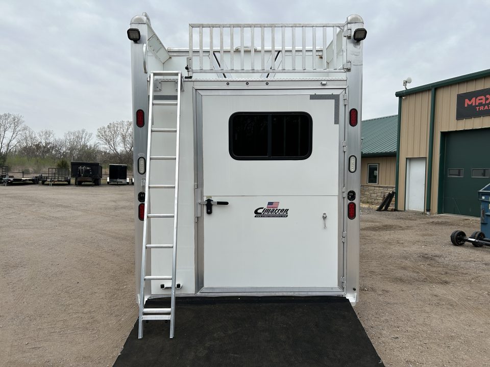 Used 2023 Cimarron 8 horse Trainer Trailer