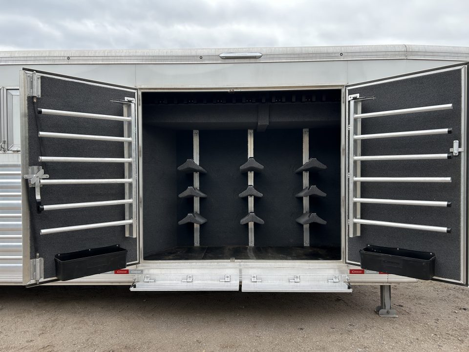 Used 2023 Cimarron 8 horse Trainer Trailer