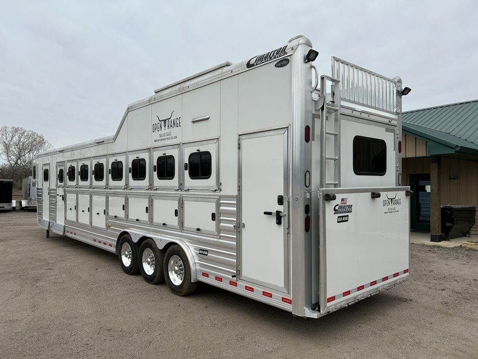 Used 2023 Cimarron 8 horse Trainer Trailer
