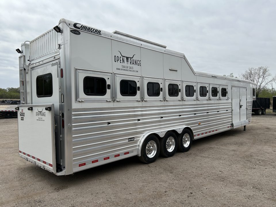 Used 2023 Cimarron 8 horse Trainer Trailer