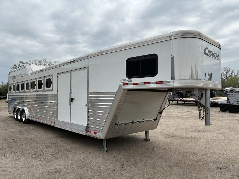 Used 2023 Cimarron 8 horse Trainer Trailer