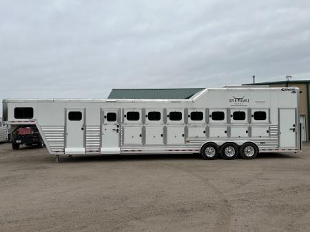 Used 2023 Cimarron 8 horse Trainer Trailer