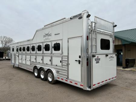 Used 2023 Cimarron 8 horse Trainer Trailer