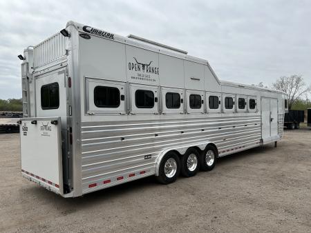 Used 2023 Cimarron 8 horse Trainer Trailer