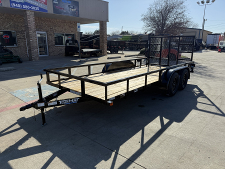 New 2026 Top Hat Trailers LDX 16x77 Utility Trailer