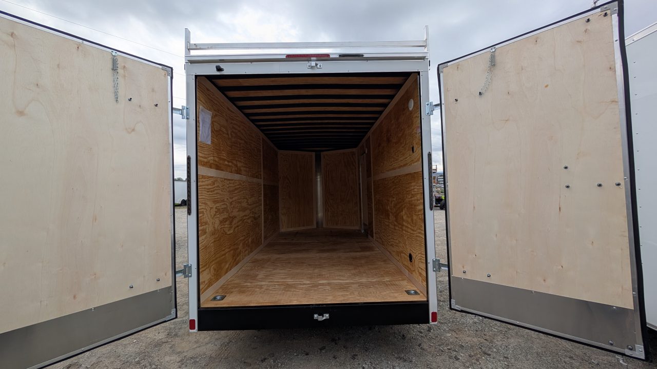 New 2026 Homesteader 7x14 HD SERIES CONTRACTOR Intrepid V-Nose Cargo Trailer w/ BARN DOORS, LADDER RACKS