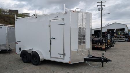 New 2026 Homesteader 7x14 HD SERIES CONTRACTOR Intrepid V-Nose Cargo Trailer w/ BARN DOORS, LADDER RACKS