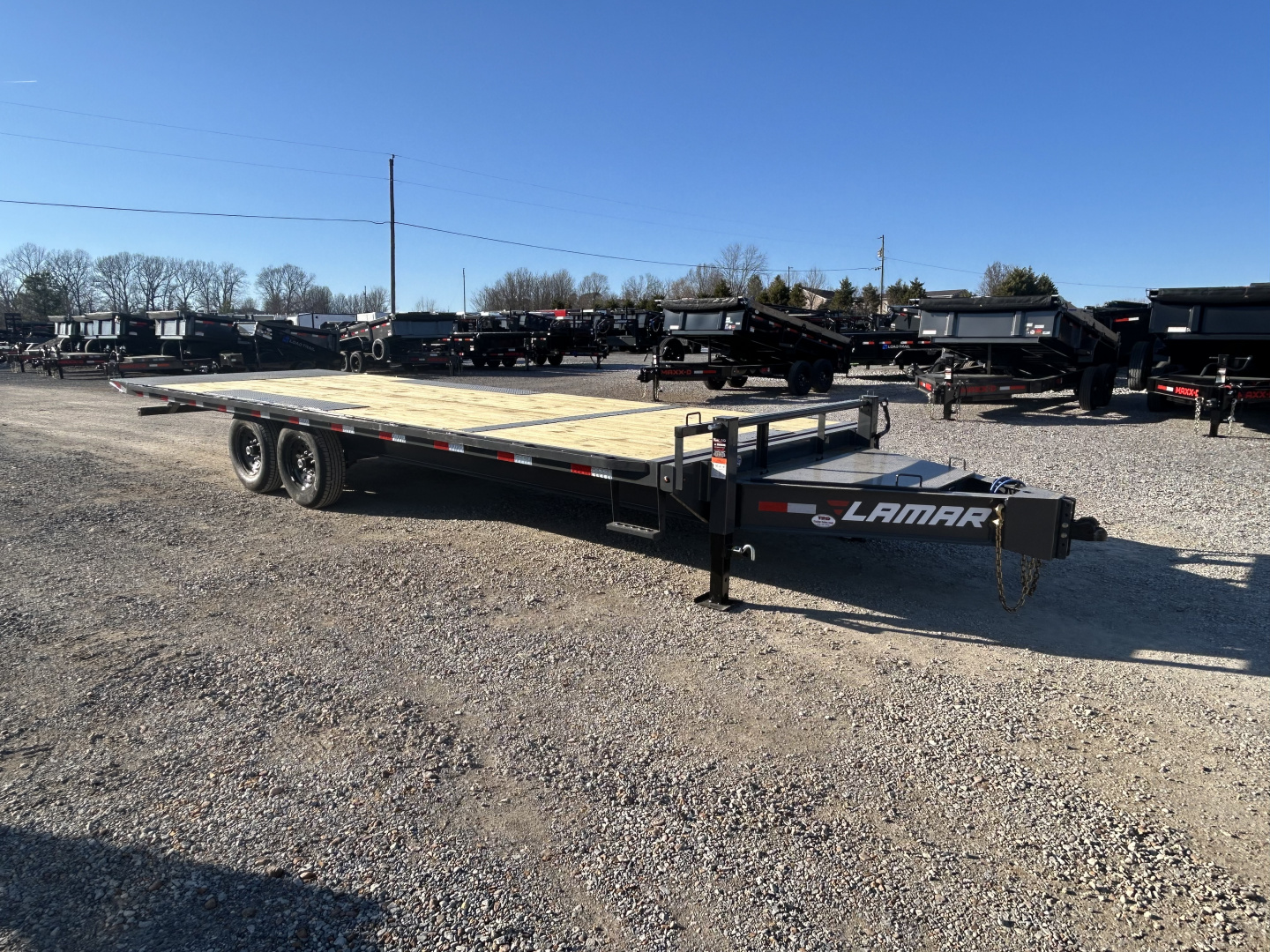 New 2026 Lamar Deckover Tilt Trailer | 102" x 24' 14K GVWR