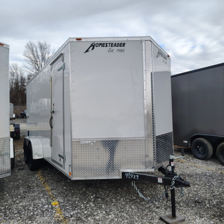 New 2026 Homesteader Trailer 7X16 TA Cargo/Enclosed Trailer, 7' Interior Height, .030 Exterior, Intrepid package Cargo / Enclosed Trailer