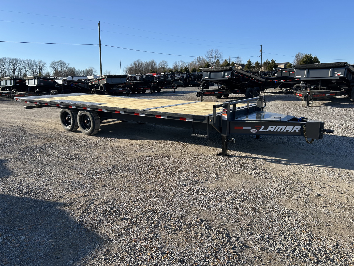 New 2026 Lamar Deckover Tilt Trailer | 102" x 24' 16K GVWR