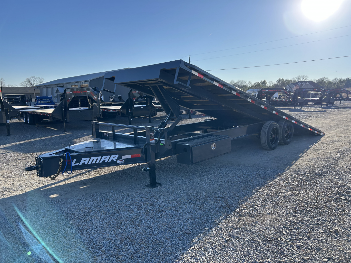 New 2026 Lamar Deckover Tilt Trailer | 102" x 24' 16K GVWR