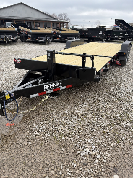 New 2026 Behnke TBCT2216ET Tilt Trailer 83X22 TA PARTIAL TILT (GVW:16000) BLACK
