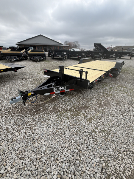 New 2026 Behnke TBCT2216ET Tilt Trailer 83X22 TA PARTIAL TILT (GVW:16000) BLACK