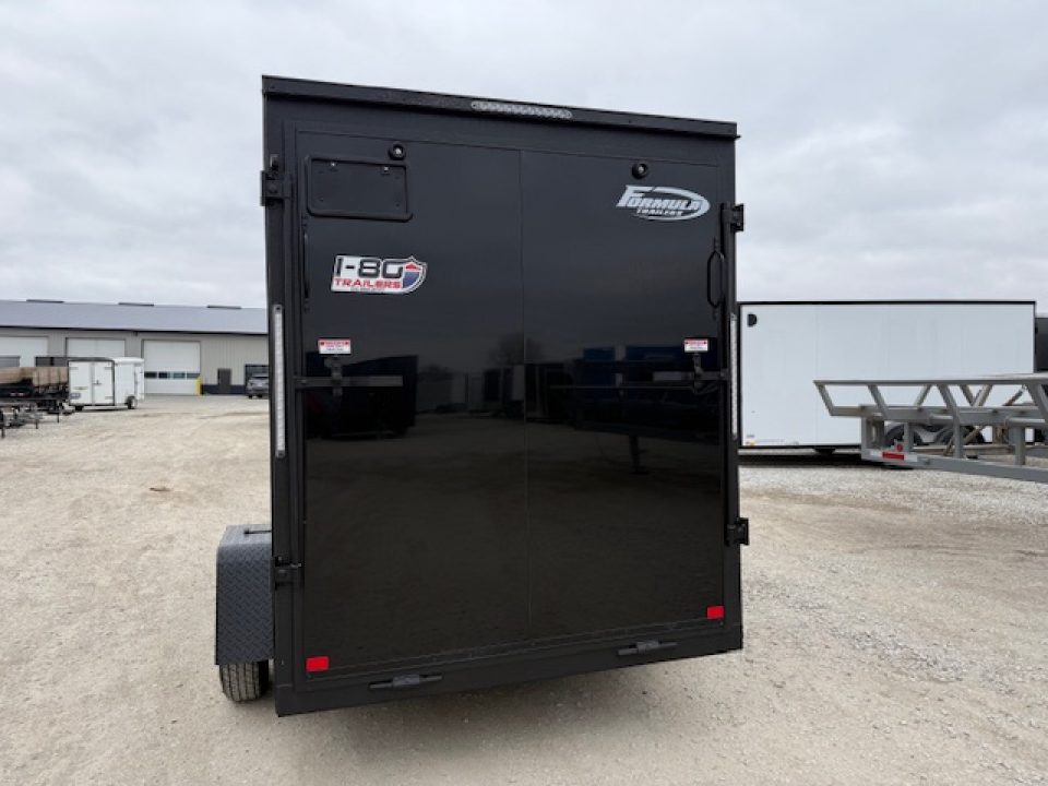 New 2026 Formula Traverse Blackout 6'x10' 3k Flat Top V-Nose Enclosed Cargo Trailer Cargo / Enclosed Trailer