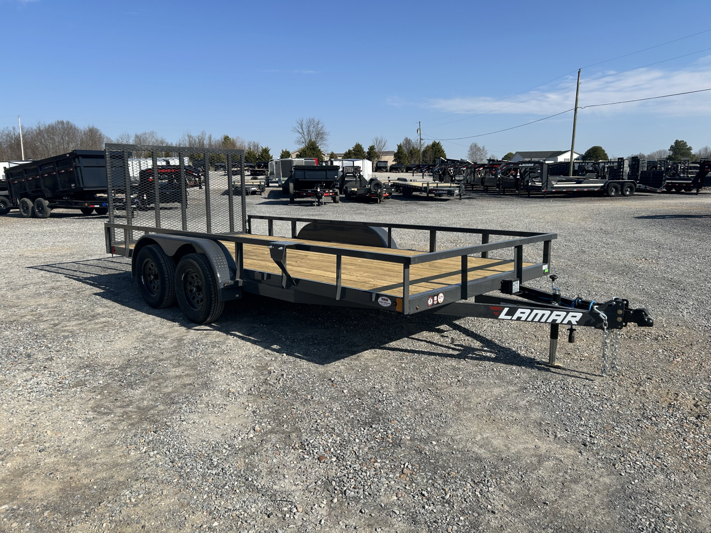 New 2026 Lamar Utility Trailer | 83" x 16' | 7K GVWR