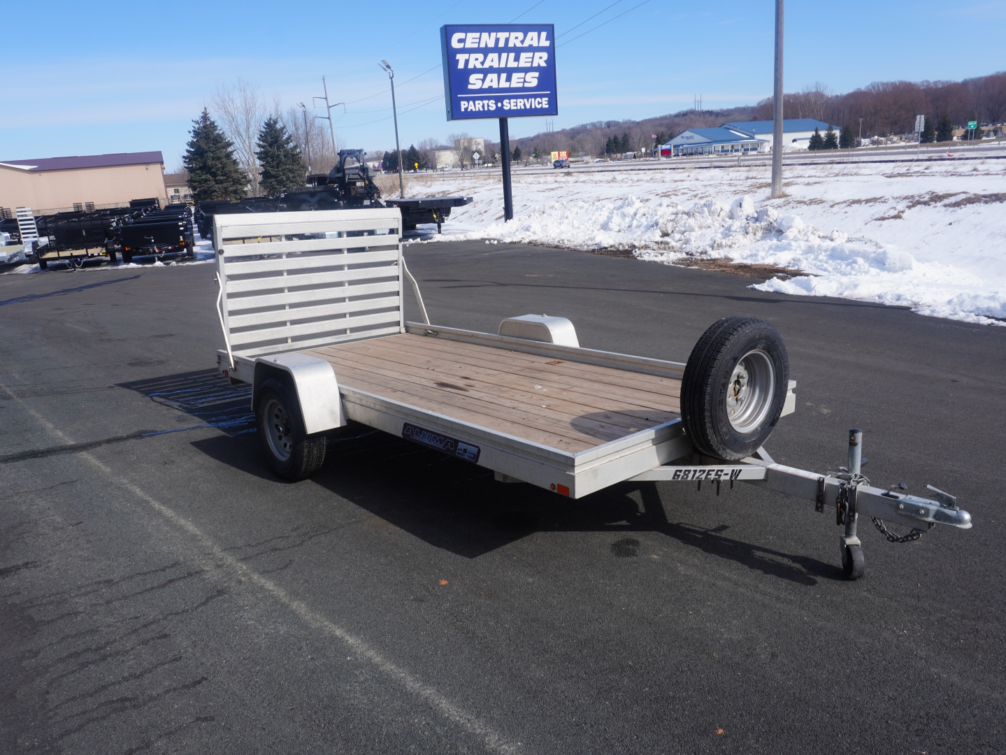 Used 2019 Aluma 68"x12' Utility Trailer