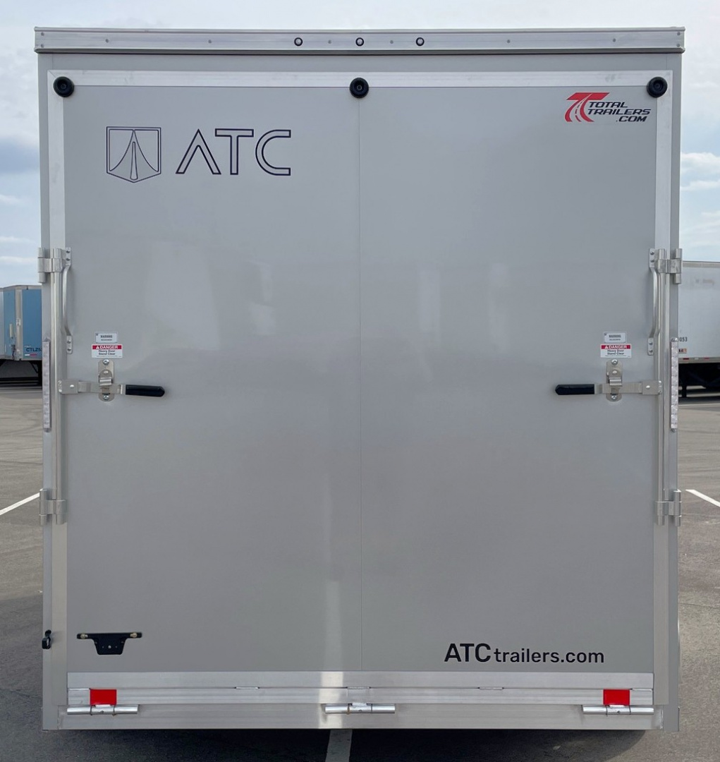 New ATC STo 400 Aluminum 7' x 14' Tandem Axle Silver Enclosed Cargo Trailer: 7700 GVWR, Aluminum Wheels