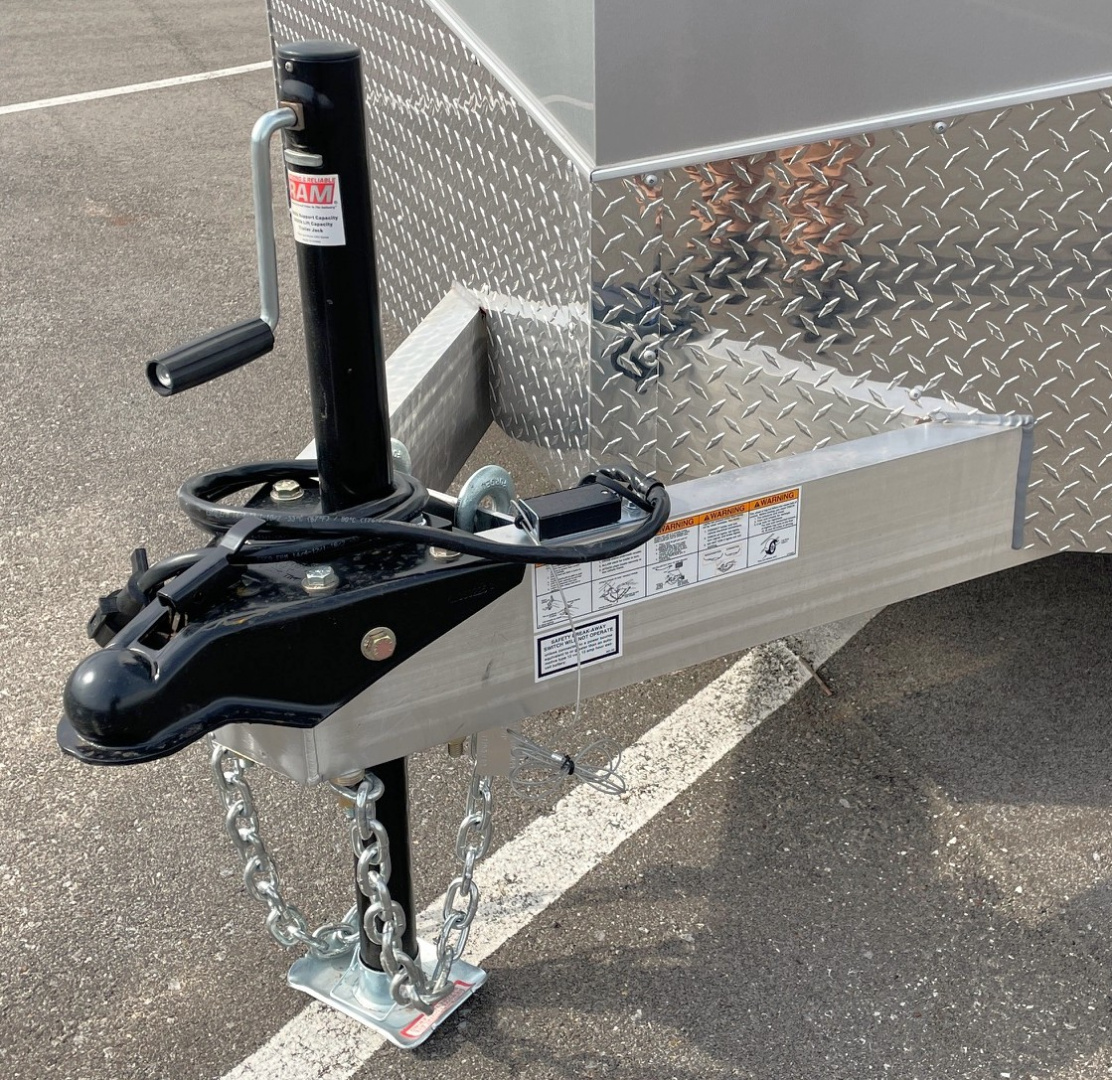 New ATC STo 400 Aluminum 7' x 14' Tandem Axle Silver Enclosed Cargo Trailer: 7700 GVWR, Aluminum Wheels