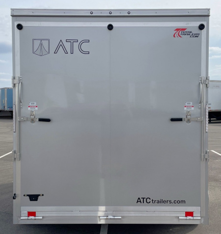 New ATC STo 400 Aluminum 7' x 14' Tandem Axle Silver Enclosed Cargo Trailer: 7700 GVWR, Aluminum Wheels