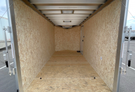 New ATC STo 400 Aluminum 7' x 14' Tandem Axle Silver Enclosed Cargo Trailer: 7700 GVWR, Aluminum Wheels