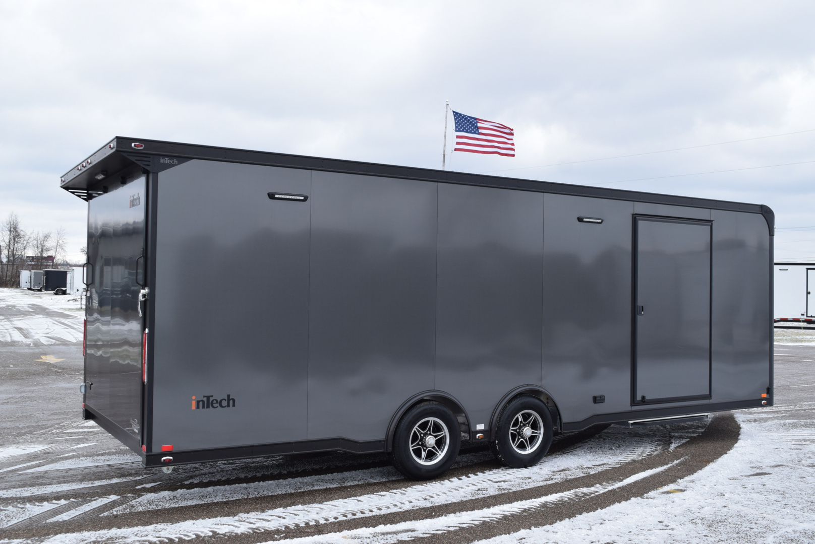 New INTECH 8.5x24 LITE SERIES ALL ALUMINUM RACE HAULER