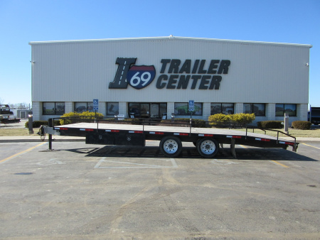 Used 2021 Shipshe Trailers 8.5 x 26 (21+5) 2 Axle Deckover Trailer 14K / Extra Storage