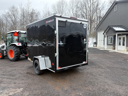 New 2026 WELLS CARGO 6x10 6'6" Interior Height Fasttrac Deluxe Cargo / Enclosed Trailer w/Ramp Door