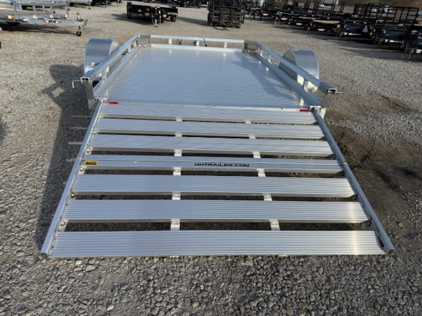 New 2026 H&H Aluminum 78"x10' 3k Low Side Utility Trailer