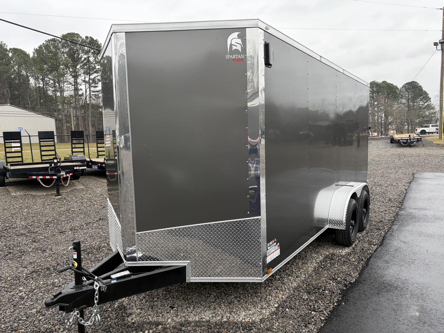 New 2026 Spartan 7X16 Enclosed Trailer, 10K GVWR, Pro Series, PolyCor, StableDeck, 7' Interior
