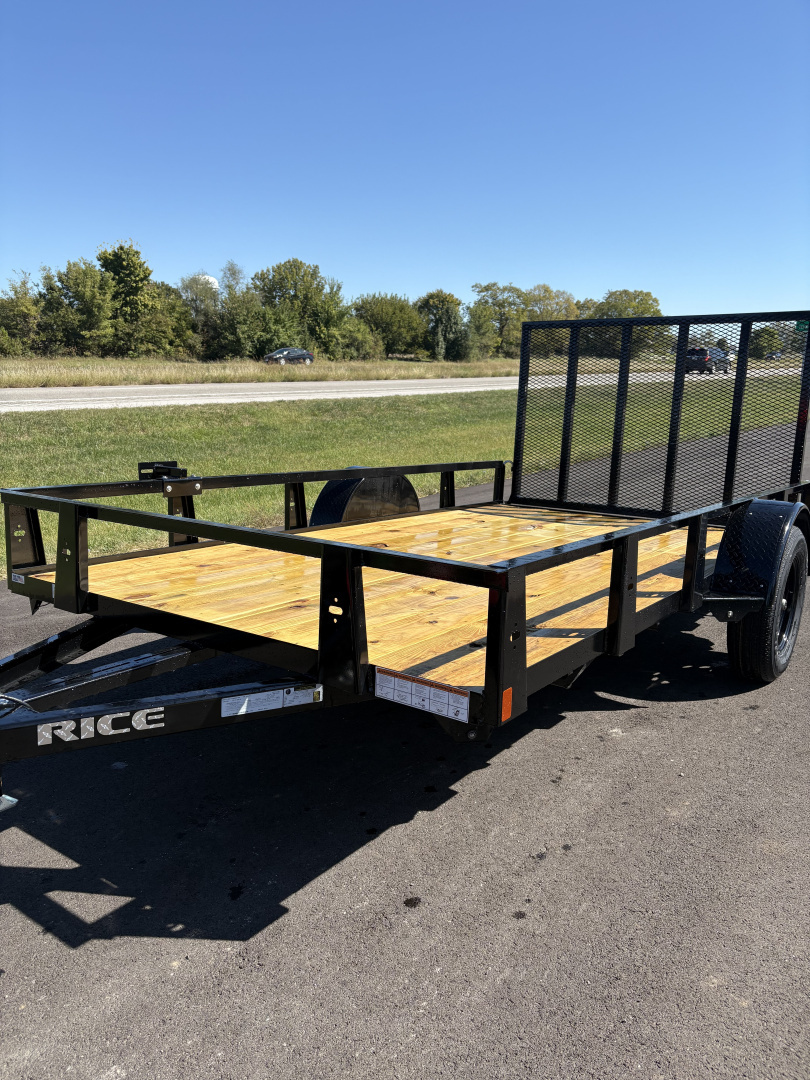 New 2025 Rice Trailers 76X12 Utility-SA
