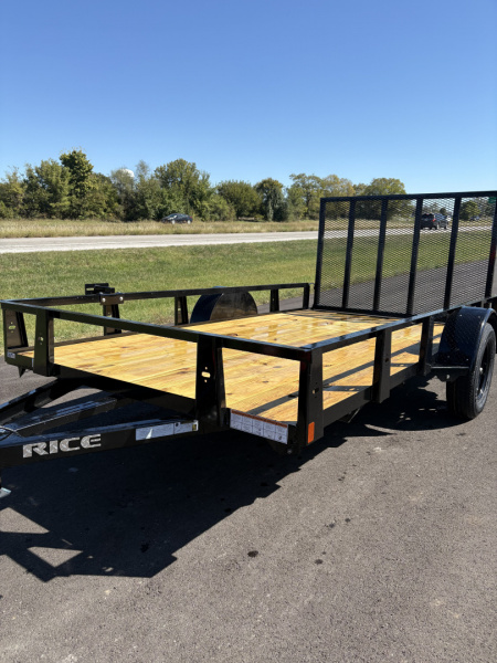 New 2025 Rice Trailers 76X12 Utility-SA