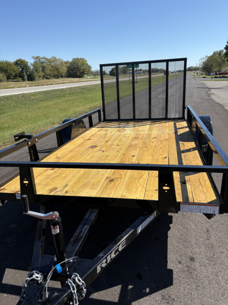 New 2025 Rice Trailers 76X12 Utility-SA