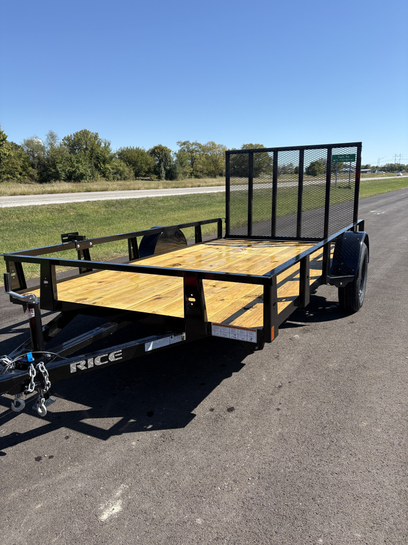 New 2025 Rice Trailers 76X12 Utility-SA