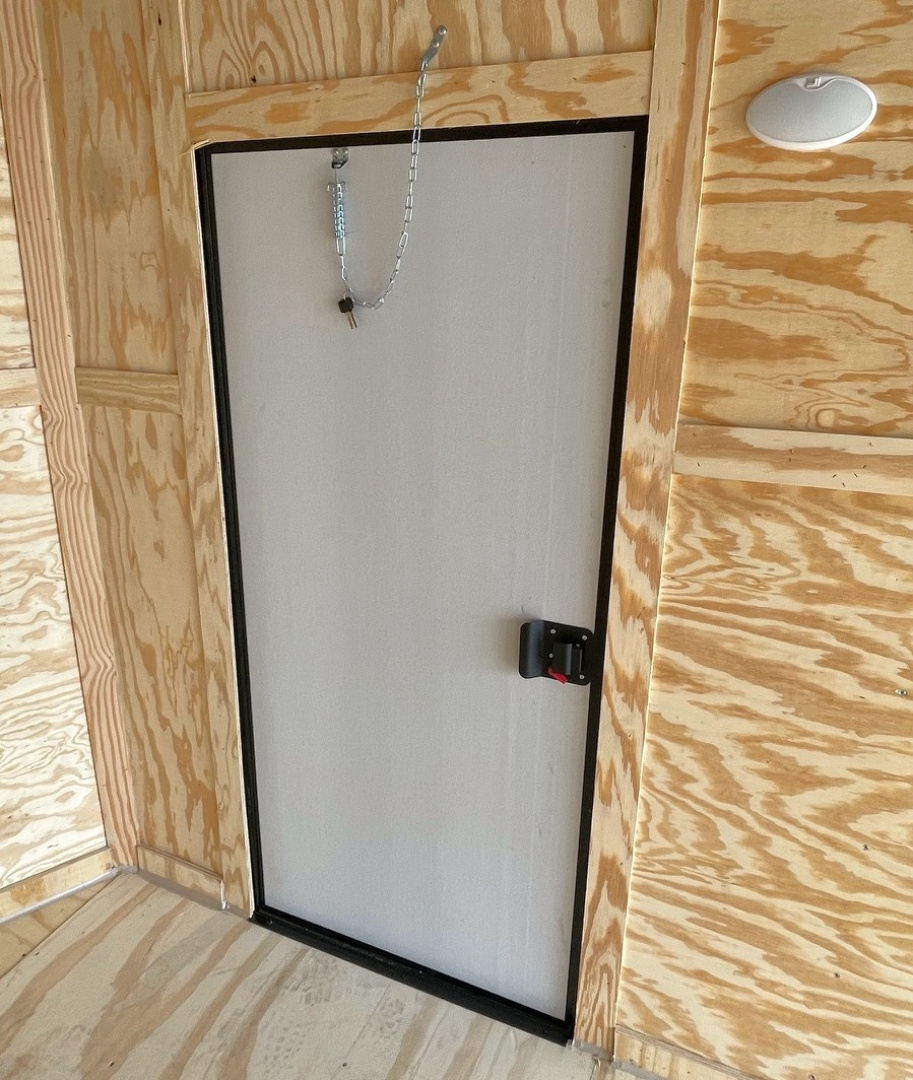 New 7x16 Charcoal Blackout Tandem Axle Enclosed Cargo Trailer,, 7' Interior Height, .080 Polycore