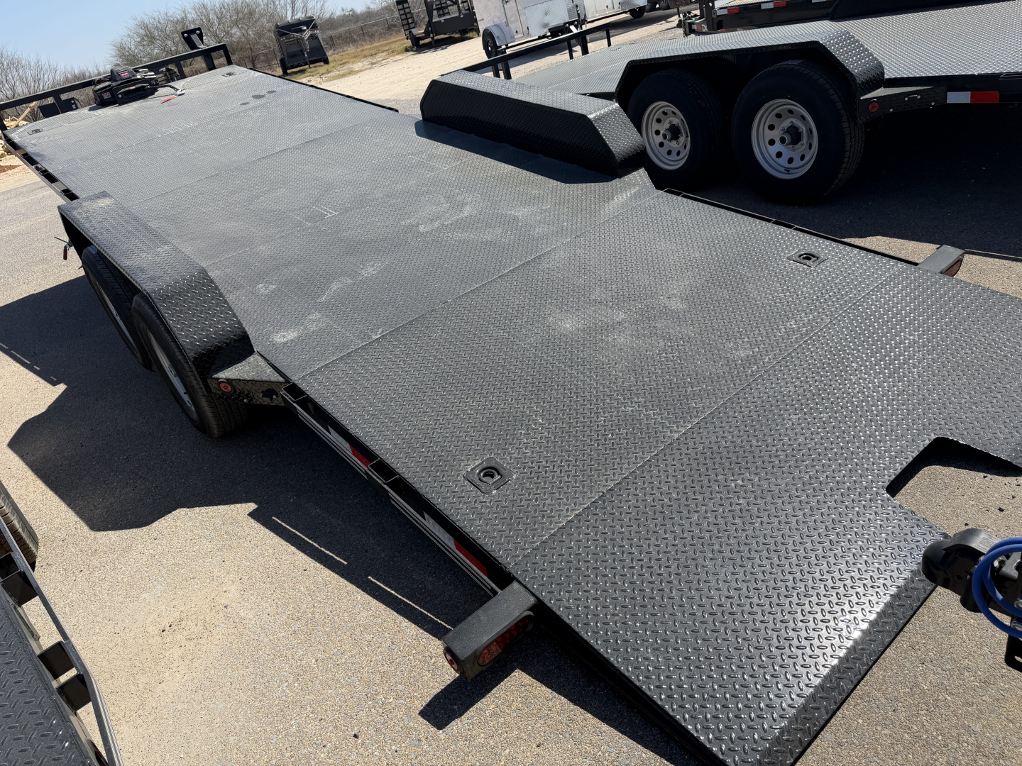 New 2026 East Texas Trailers 83x22ft Tilt Medium Duty Car Hauler w/Winch