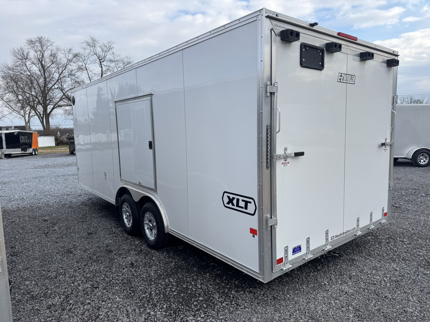 New 2026 E-Z Hauler EZEC8.5X20CH XLT PRO Car Hauler 4 FOOT ESCAPE DOOR FREE ALUMINUM WHEEL UPGRADE