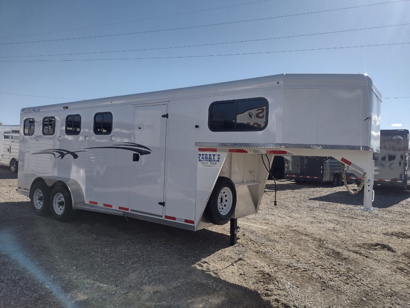 New 2026 Trails West Adventure 4 Horse Trailer