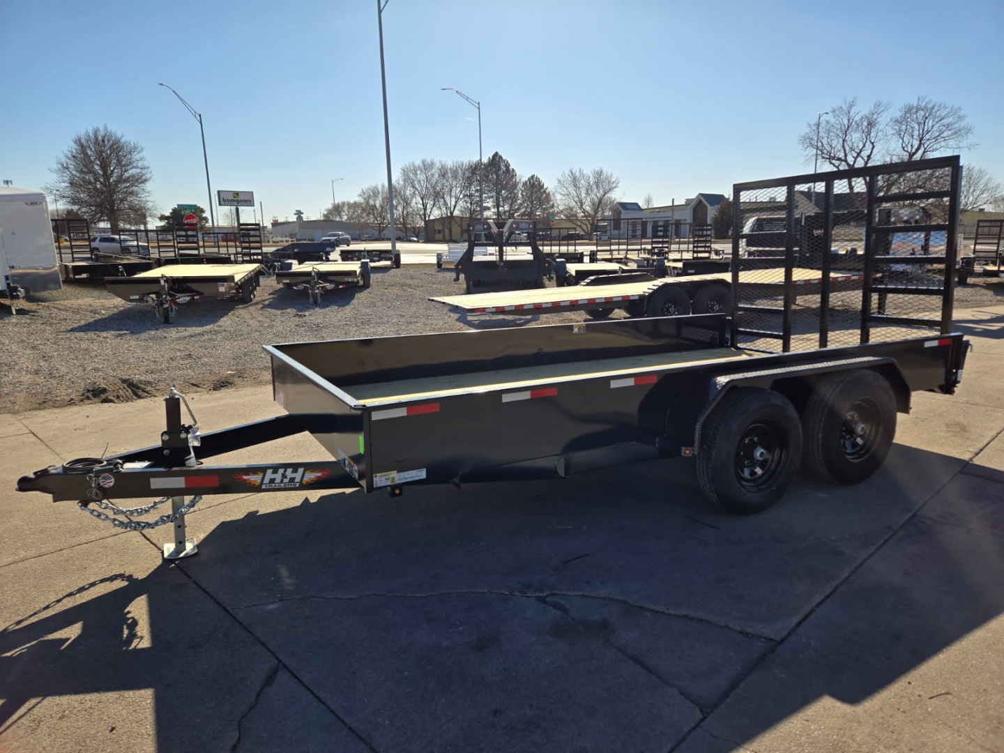 New 2026 H&H Trailers 82x14 Solid Side 10K Utility Trailer