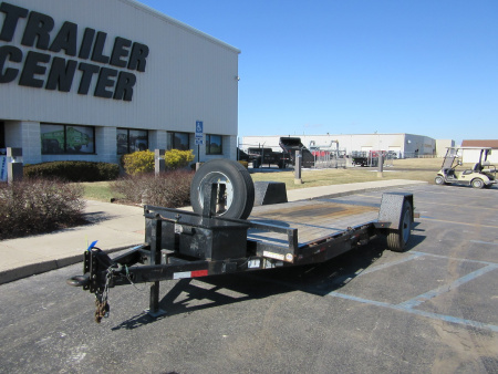 Used 2022 Sure-Trac 6.5 x 16 (12+4) ST78124SATE-B-100 Tilt Trailer 10K / Spare Tire