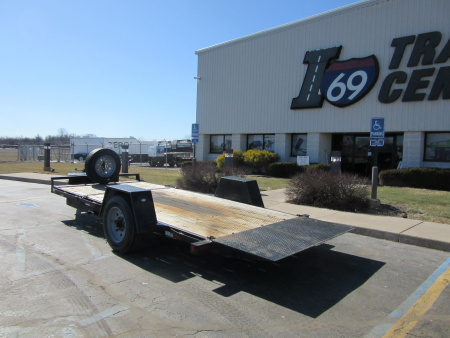 Used 2022 Sure-Trac 6.5 x 16 (12+4) ST78124SATE-B-100 Tilt Trailer 10K / Spare Tire