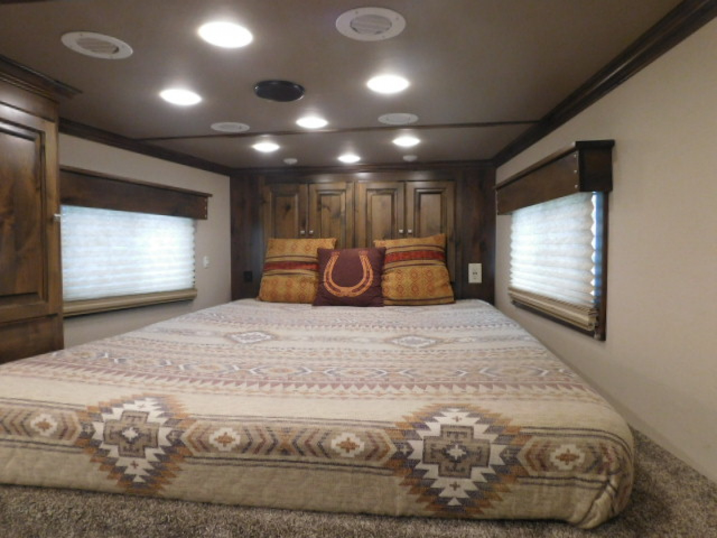 Used 2022 Elite Trailers Stock Combo 14' LQ Horse Trailer