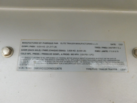 Used 2022 Elite Trailers Stock Combo 14' LQ Horse Trailer