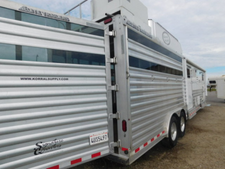 Used 2022 Elite Trailers Stock Combo 14' LQ Horse Trailer