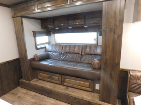 Used 2022 Elite Trailers Stock Combo 14' LQ Horse Trailer