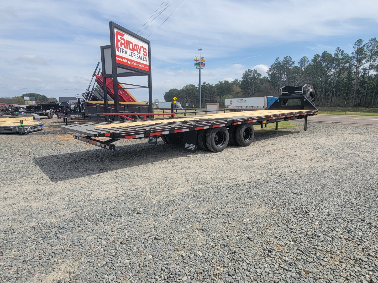 New 2026 Diamond C Trailers FMAX212 32' x 102" Hydraulic Dovetail Pacesetter Edition Equipment Trailer