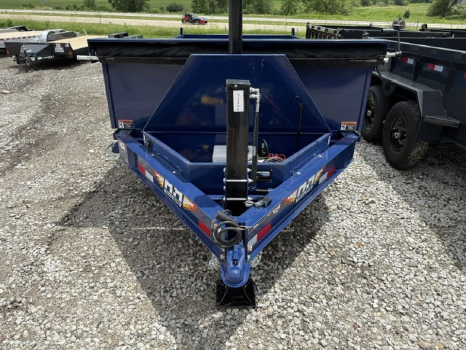 New 2026 H&H Blue 83"x14'14k Telescopic I-Beam Bumper Pull Dump Trailer