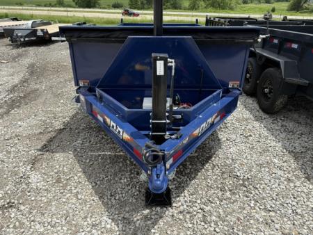 New 2026 H&H Blue 83"x14'14k Telescopic I-Beam Bumper Pull Dump Trailer