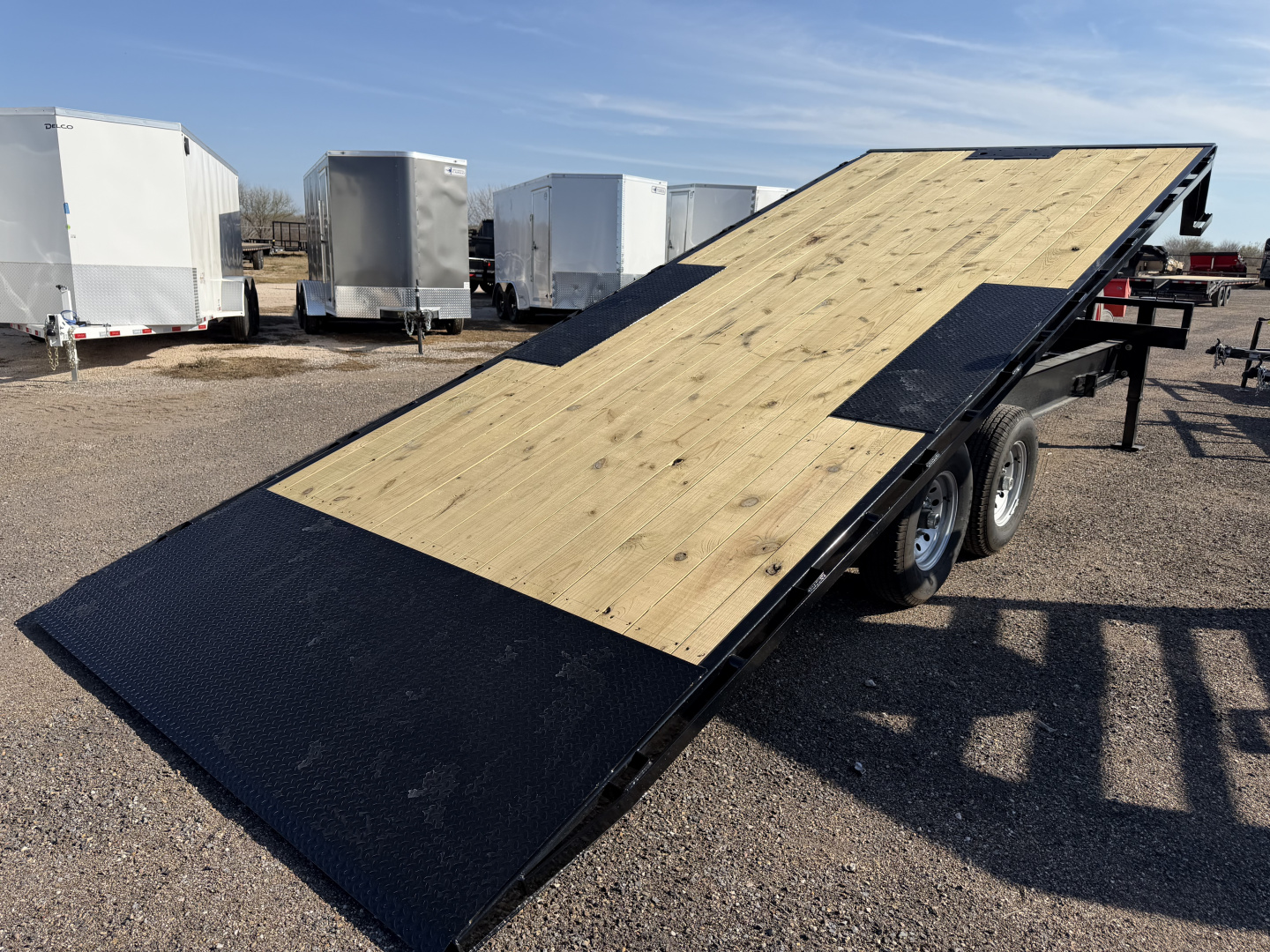 New 2026 East Texas Trailers 102x22ft Deckover Tilt Flatbed Trailer