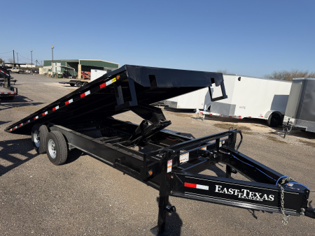 New 2026 East Texas Trailers 102x22ft Deckover Tilt Flatbed Trailer
