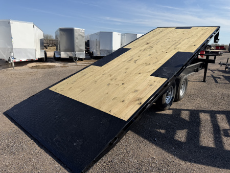 New 2026 East Texas Trailers 102x22ft Deckover Tilt Flatbed Trailer